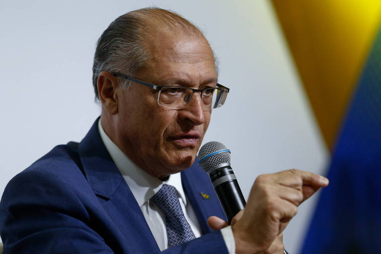 O pré-candidato Geraldo Alckmin em sabatina do jornal Correio Braziliense