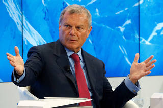 FILE PHOTO: Martin Sorrell attends the World Economic Forum (WEF) annual meeting in Davos