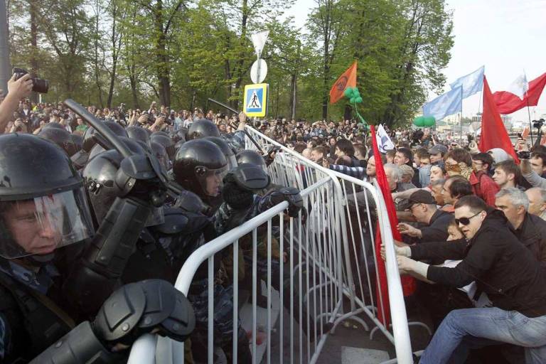 Protesto em Moscou