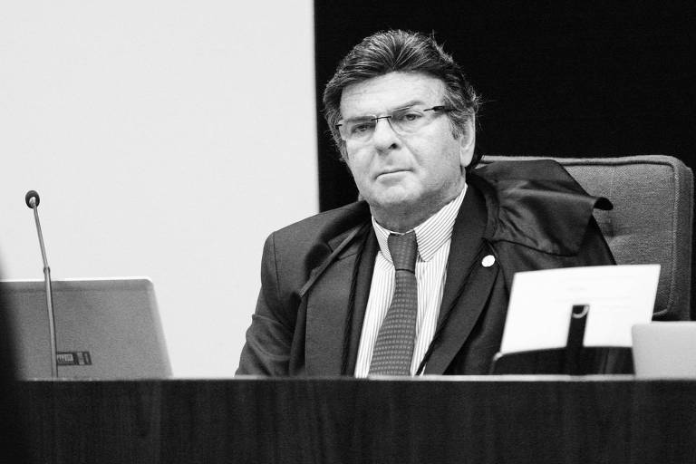 O ministro Luiz Fux durante sessão do STF
