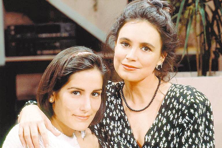Glória Pires e Regina Durate em cena da novela "Vale Tudo"