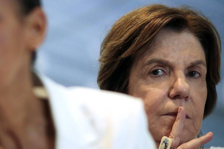 Marina Silva, que disputou a Presidência pelo PSB em 2014, ao lado da então coordenadora de campanha Maria Alice Setubal, conhecida como Neca