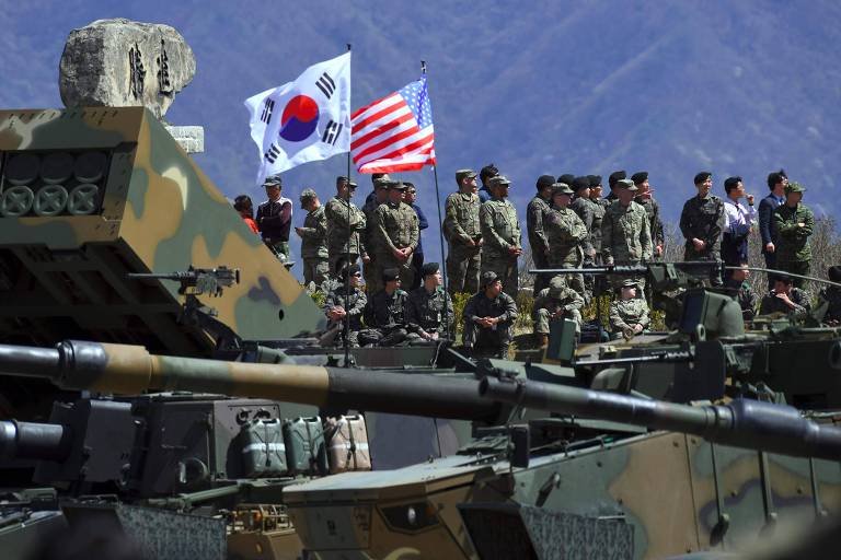 Exercício conjunto entre tropas dos EUA e da Coreia do Norte no ano passado, em Pocheon, a 65 km de Seul