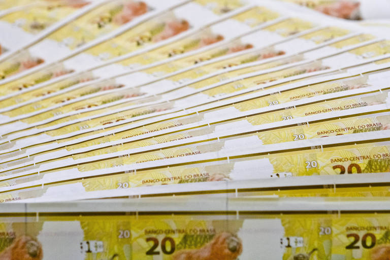 Fábricas de matrizes e cédulas da Casa da Moeda do Brasil (CMB), em Santa Cruz, na zona oeste do Rio de Janeiro. Cédulas de R$ 20