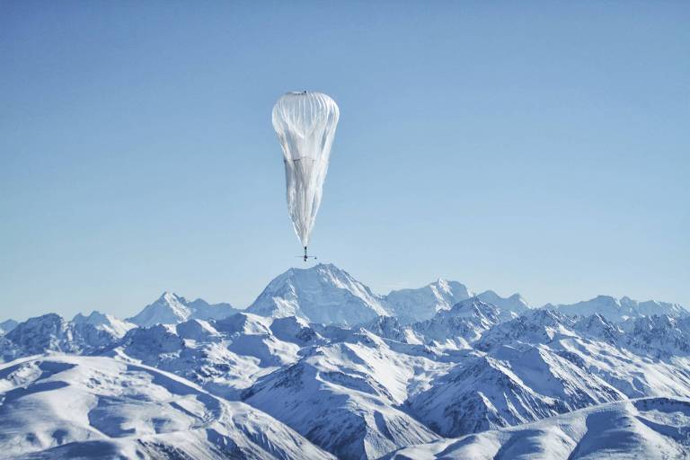 Balão utilizado em área remota da Nova Zelândia para proporcionar internet sem fio com velocidade 3G
