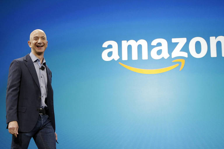 Jeff Bezos, fundador e presidente-executivo da Amazon, em evento de 2014
