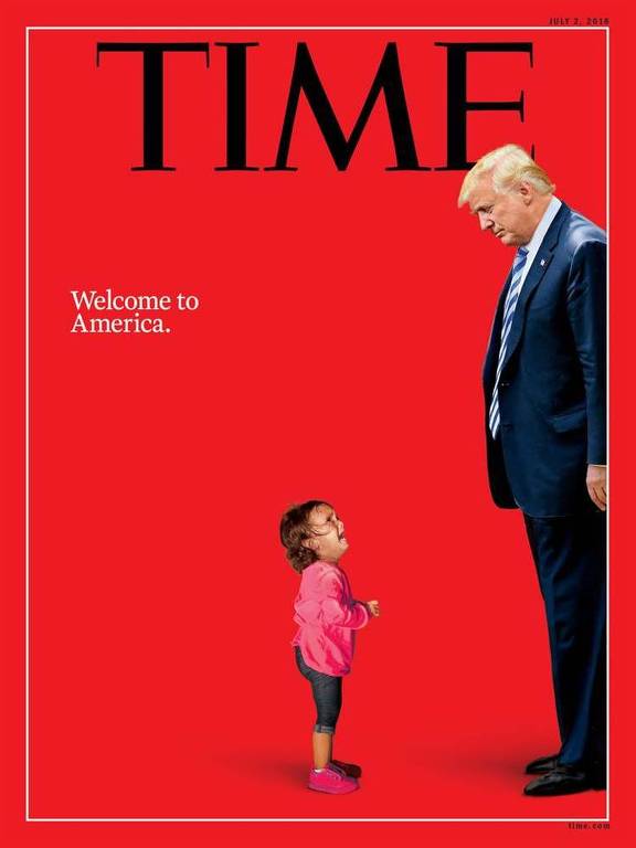 Capa da revista Time sobre imigração e governo Donald Trump