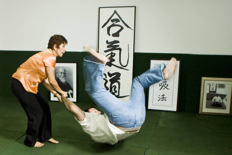 Olga Curado treina aikido
