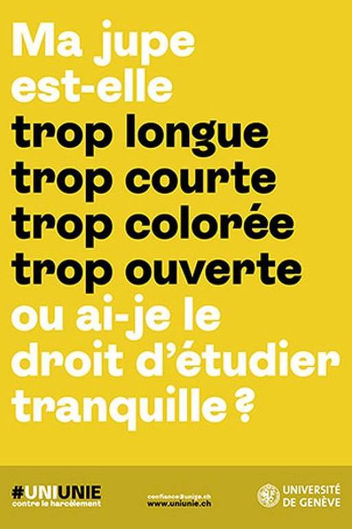 "Minha saia é muito longa, muito curta, muito colorida, muito decotada ou posso estudar tranquilamente?"