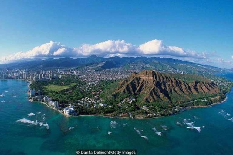 Vista aérea do Havaí