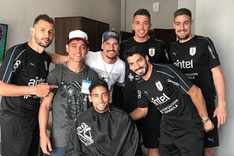 Cabeleireiro de Neymar muda visual de jogadores do Uruguai