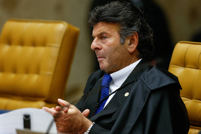O ministro Luiz Fux, do Supremo Tribunal Federal, durante sessão na corte 