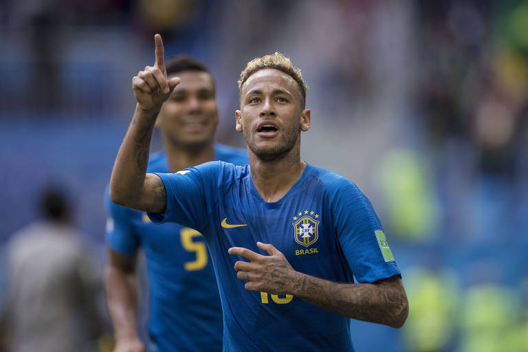 Neymar na partida do Brasil x Costa Rica na última sexta (22)