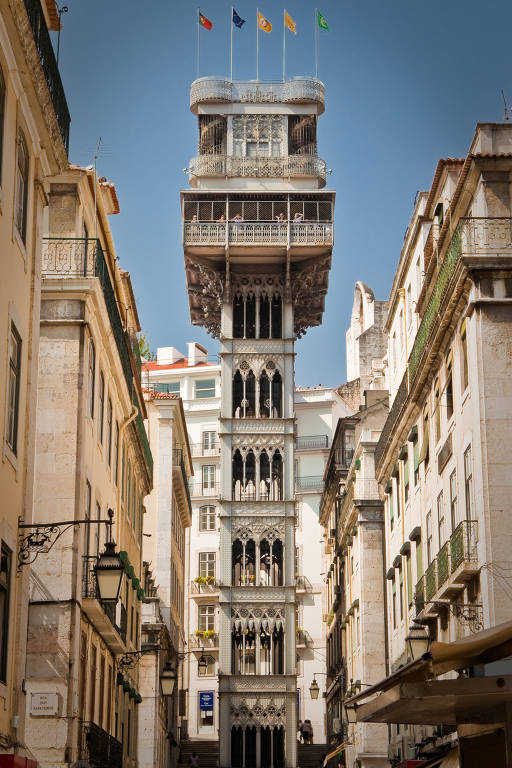 Elevador de Santa Justa, no centro de Lisboa