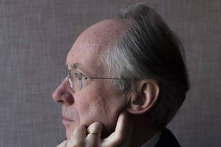 A portrait of author Ian McEwan at The Soho Hotel in London, England, May 7, 2018.
