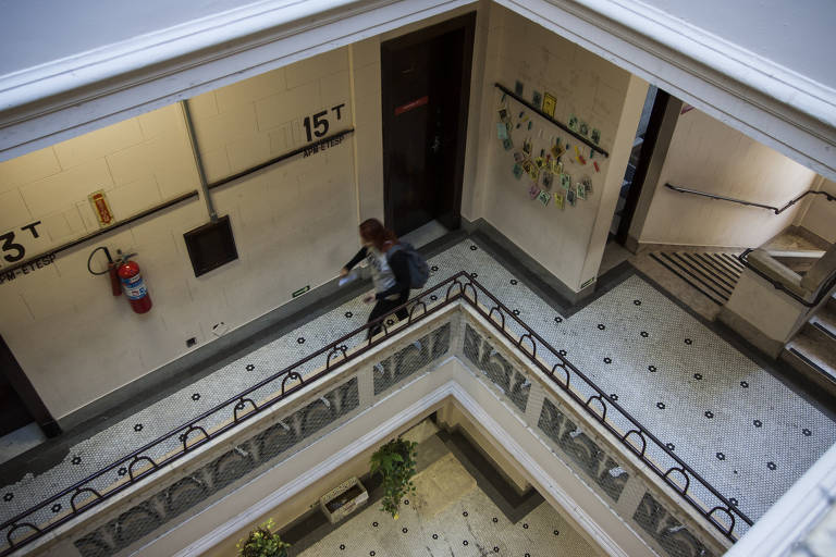 Alunos na Etec/Etesp do Bom Retiro, que teve o melhor resultado no Enem entre as escolas pública