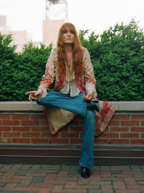 Florence Welch, da banda Florence and the Machine, em Manhattan