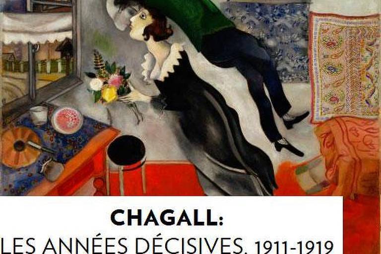Cartaz da exposição de Marc Chagall mostra nome da mostra