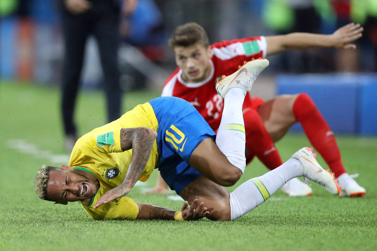 Reações de Neymar na Copa de 2018, na Rússia