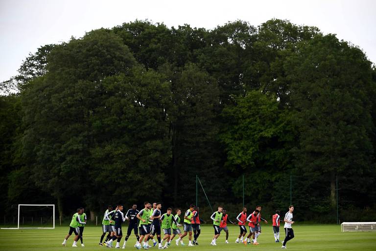Seleção francesa treina em Clairefontaine na preparação para a Copa do Mundo