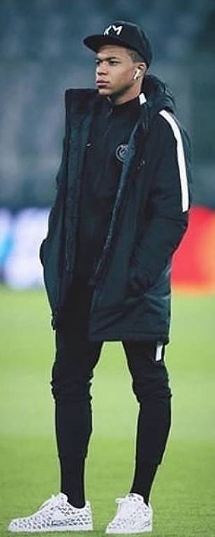 Reprodução de foto postada no Instagram do jogador francês Kylian Mbappé