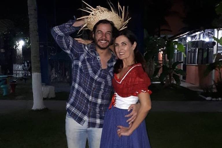 Fátima Bernardes e Túlio Gadêlha curtiram festa junina juntos no Rio