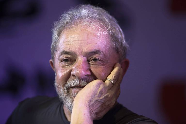 O ex-presidente Lula durante evento do PT
