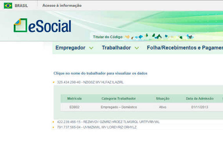 Site do eSocial