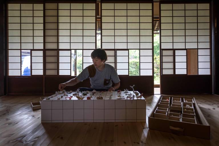 Yuki Tatsumi, o garçom que coleciona origamis que recebeu de gorjeta