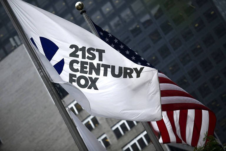 Bandeira da 21st Century Fox em Manhattan
