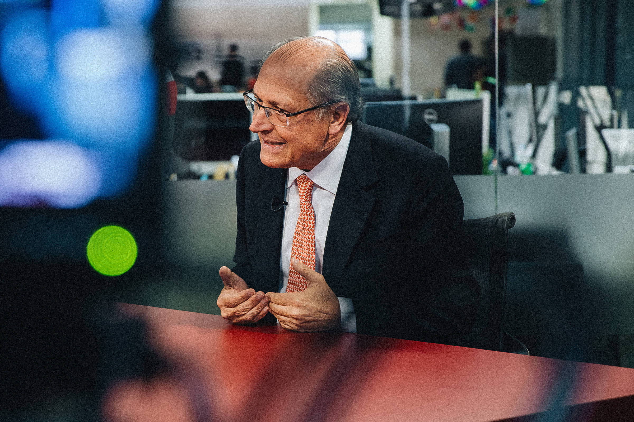 Entrevista com Geraldo Alckmin na redação da Folha