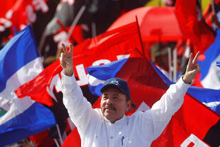 Nicaragua's President Daniel Ortega arrives for an event to mark the 39th anniversary of the Sandinista victory over President Somoza in Managua