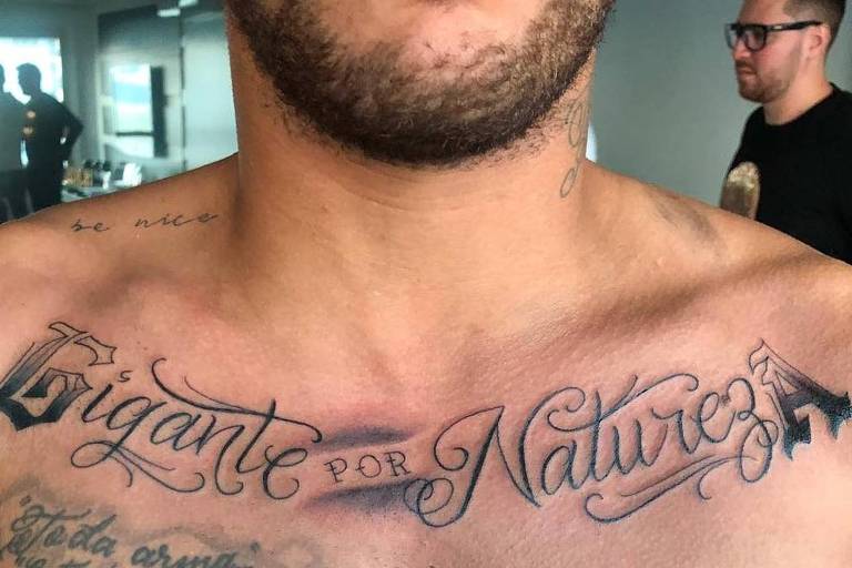 Nova tatuagem do jogador Neymar