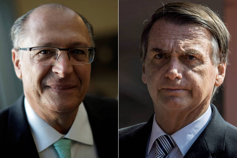 Geraldo Alckmin (PSDB) e Jair Bolsonaro (PSL), pré-candidatos à Presidência 