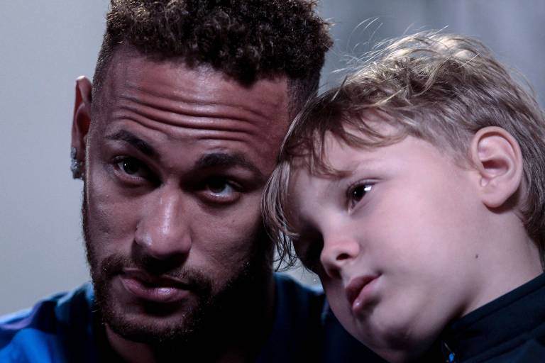 Neymar com o filho Davi Lucca