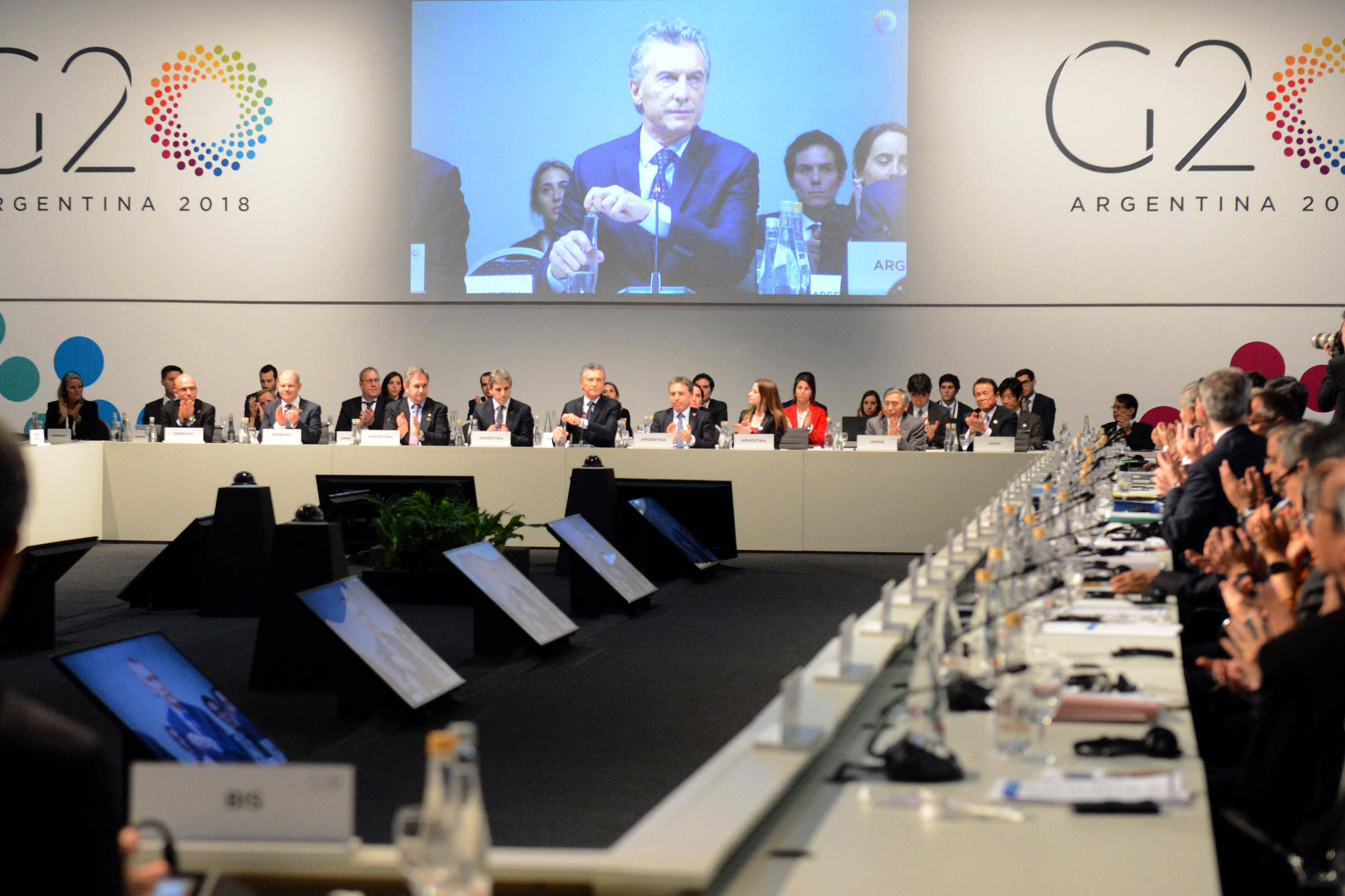 Ministros do G20 pedem mais diálogo frente a aumento de tensão comercial 22/07/2018 Mercado Ministros do G20 pedem mais diálogo frente a aumento de tensão comercial 22/07/2018 Mercado