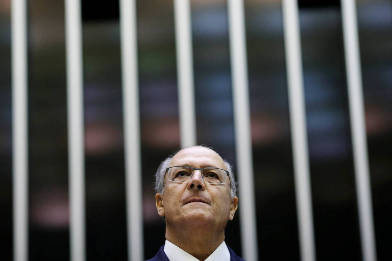 O pré-candidato do PSDB à Presidência, Geraldo Alckmin, em Brasília
