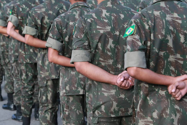 Soldados do Comando Militar do Sudeste, na capital paulista