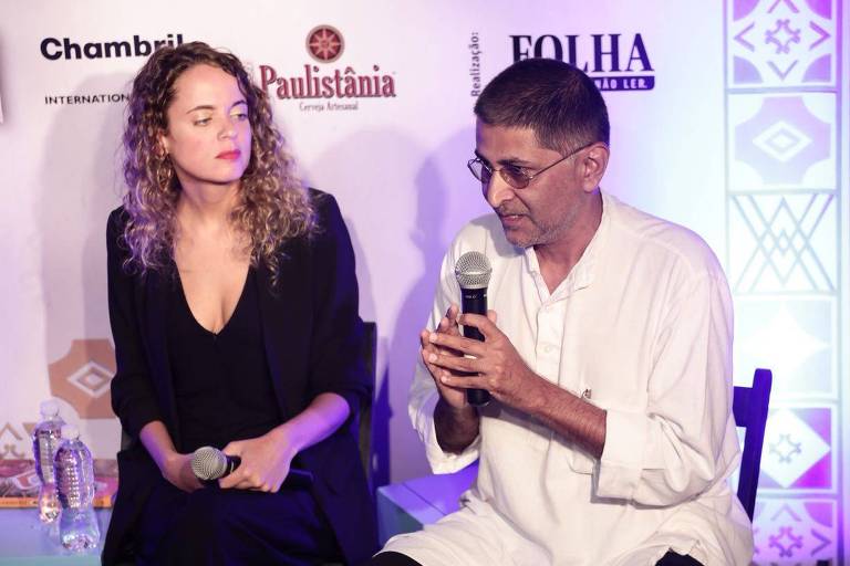 Mesa Mundi com o empresário indiano Varunesh Tuli e mediação de Anna Virginia Balloussier, repórter da Folha