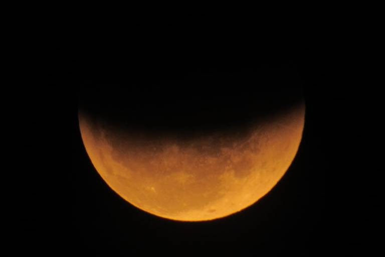 Eclipse lunar é celebrado no planetário do Ibirapuera em evento de 16 horas