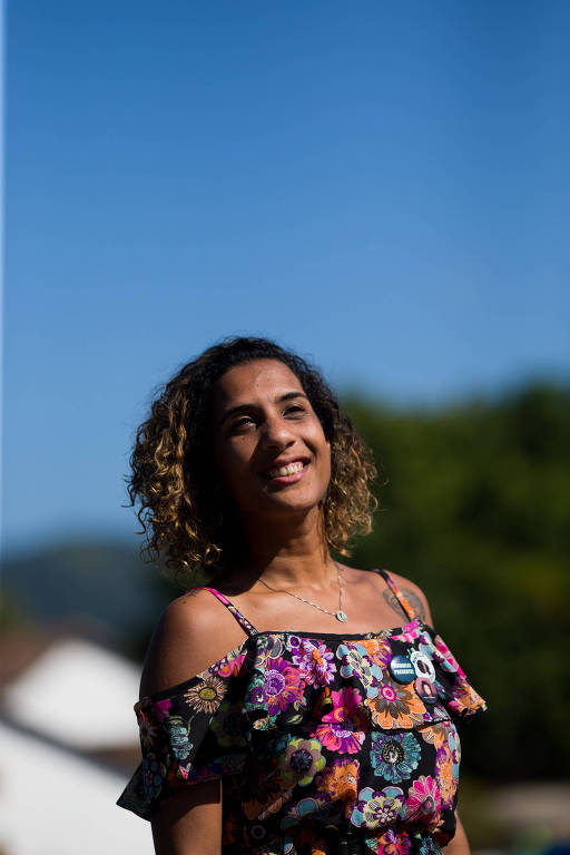A professora Anielle Franco em Paraty (RJ), no fim de julho