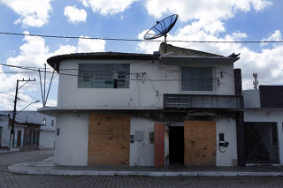 Agências bancária fechada em São Domingos, na Bahia