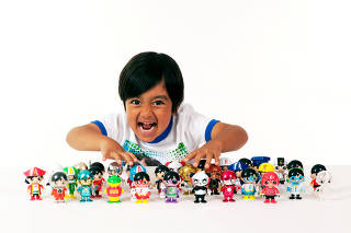 Handout photo of six-year old Ryan, the star of his own YouTube channel Ryan ToysReview