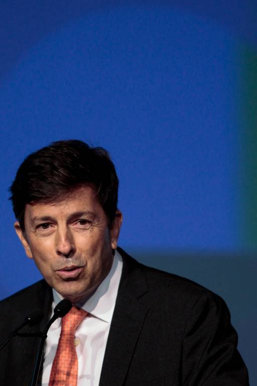 João Amoêdo durante p Fórum Unica (União da Indústria da Cana-de-Açúcar), realizado em São Paulo