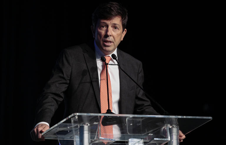 João Amoêdo durante p Fórum Unica (União da Indústria da Cana-de-Açúcar), realizado em São Paulo