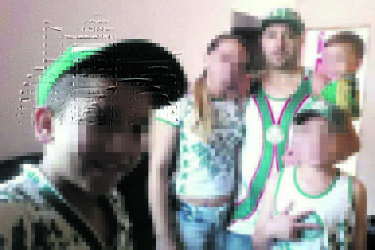 O torcedor do Palmeiras Leandro de Paula, 38, morreu após ser esfaqueado durante uma briga com corintianos 