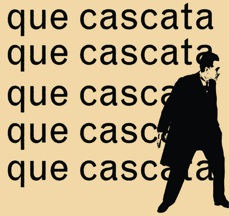 Ilustração de A Cantora Careca de Massin, em que o autor e designer Gustavo Piqueira discute a adaptação gráfica do francês Robert Massin à peça do dramaturgo Eugène Ionesco