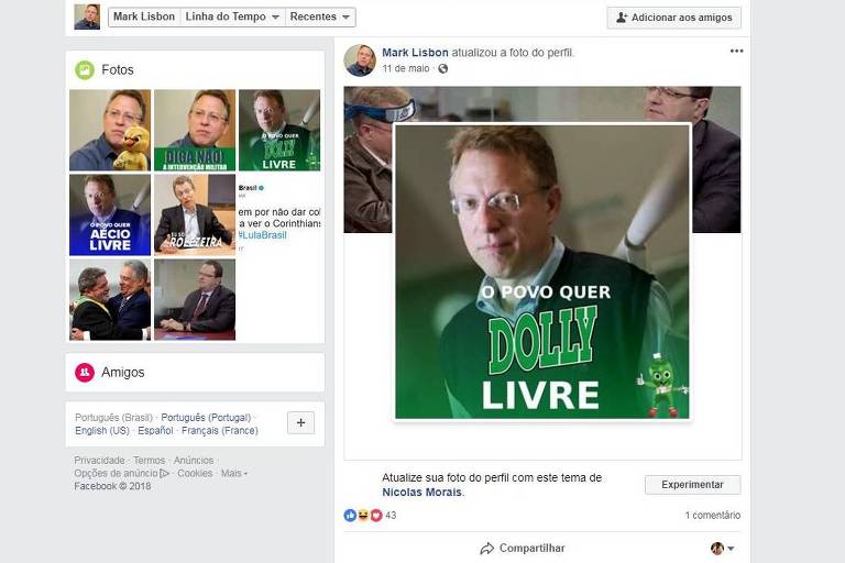 Perfil falso no Facebook usa imagem de Marcos Lisboa, colunista da Folha 