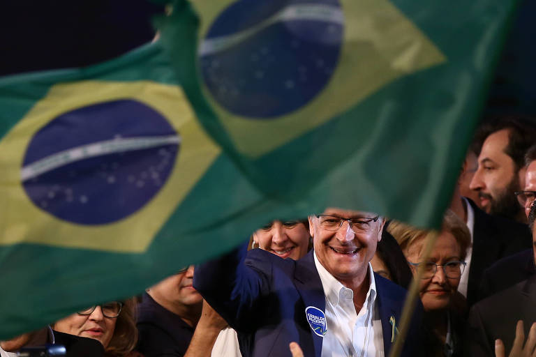 Geraldo Alckmin em convenção do PSDB que o lançou como candidato a presidente 