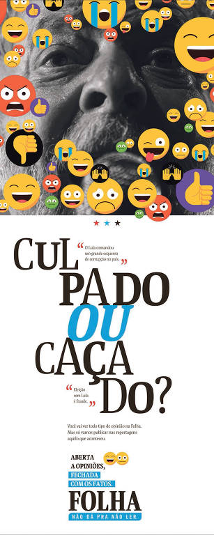 Nova campanha institucional da Folha: 'Aberta a opiniões, fechada com os fatos'